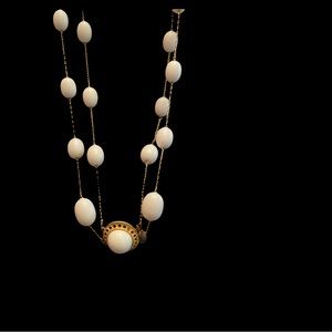 Lucite Necklace White